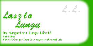 laszlo lungu business card